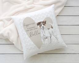 Personalised Jack Russell Sharing The Sofa Dog Cushion Cover - Owner Gift Lover - thumbnail 1