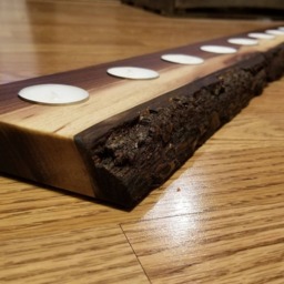 Handmade Black Walnut Live Edge Tea Light Candle Holder Rustic Decor - thumbnail 3