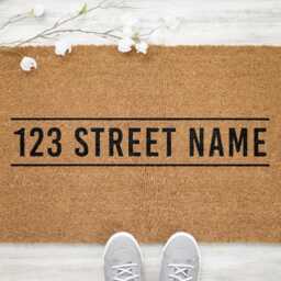 Personalised Door Mat, Custom Doormat - Customized Door Rug Housewarming Gift New Home -Personalised Mat - thumbnail 2