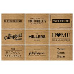 Personalised Door Mat, Custom Doormat - Customized Door Rug Housewarming Gift New Home -Personalised Mat - thumbnail 1