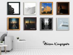 Picture Frame With Perspex A4 A5 A1 A2 A3 in Classic Style, Gallery Wall Art, Handmade White Oak Walnut Mahogany Poster Photo - thumbnail 1