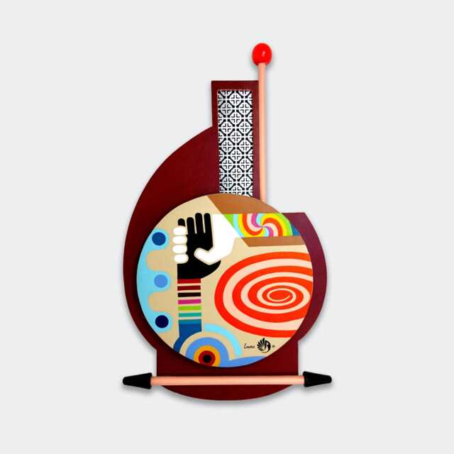 Interracial Art Anti Racism Painting United Nation World Unity D??cor Abstract Wooden Sculpture - image 1