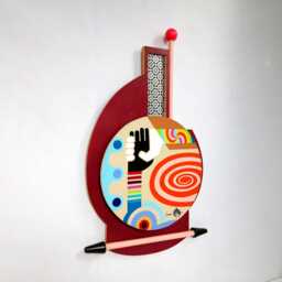 Interracial Art Anti Racism Painting United Nation World Unity D??cor Abstract Wooden Sculpture - thumbnail 3