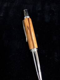 Exotic Marblewood, Hand-Crafted Wood Pen, Beautiful Dark Figure Lines , Platinum Finished Fittings, Great Gift, Unique