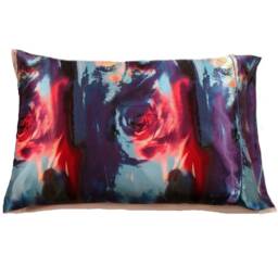 Blue Satin Pillowcase in Standard, Queen, King. Helps Sensitive Skin, Hydrate Curly, Natural Hair
