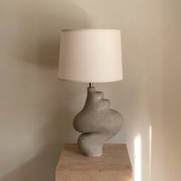 Sculptural Grey Ceramic Table Lighting, Muf Lamp - thumbnail 2