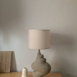 Sculptural Grey Ceramic Table Lighting, Muf Lamp - thumbnail 4
