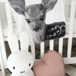Baby Lovey, Bambi Deer, Lovey Blanket, Girl Boy Security Snuggle Snuggle, Cuddle Blanket - thumbnail 4