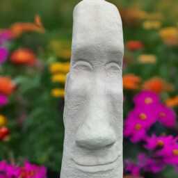 Concrete Easter Island Head Statue Moai Stone Sculpture Outdoor Tiki Figurine Cement Garden Ornament Yard Art Decor Handmade Rapa Nui Gift - thumbnail 4
