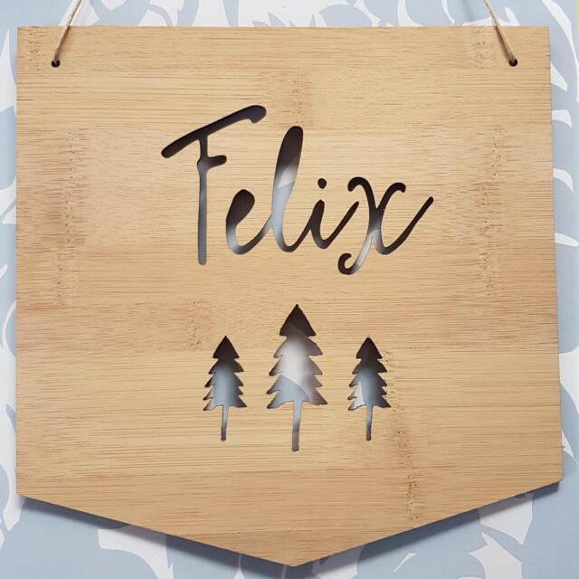 Personalised Name Sign For Kids Door - Custom Wall Hanging - image 1