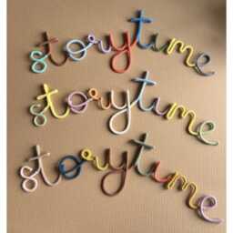 Multicoloured Storytime Wall Sign , Nursery Reading Corner Decor - thumbnail 3