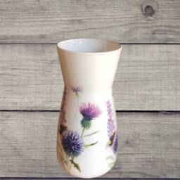 Purple Thistle Vase, Scottish & Bee Lavender Vase , Gifts Purple - thumbnail 2