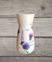 Purple Thistle Vase, Scottish & Bee Lavender Vase , Gifts Purple - thumbnail 1