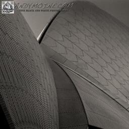Sydney Opera House Black & White Throw Pillow, Harbor Australia, Bennelong Point, Unique Home Decor - thumbnail 2
