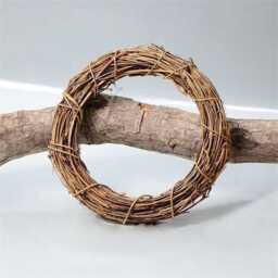 Set Of 3 Rattan Wreaths, Diy Wreath, Christmas Decor, Rustic Wedding Home Event Holiday Decor - thumbnail 2