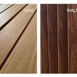 Slat Room Divider, Veneered Wood Rotating Partition With Custom Ceiling Height - thumbnail 3