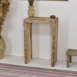 Solid Wood Handmade Custom Walnut Console Table Rustic Dresser - thumbnail 4