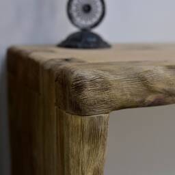 Solid Wood Handmade Custom Walnut Console Table Rustic Dresser - thumbnail 2