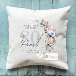 Personalised Gift Birthday Special Milestone 21 30 40 50 60 70 Any Age Floral Ceramic Small Vase Jug Mug Mum Friend Nanny - thumbnail 3
