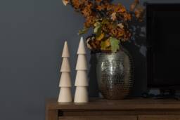 Wooden Set Of 2 Christmas Tree Scandinavian Style Primitive Home Decorative Japanese Decor Gift Rustic Table Holiday