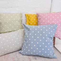Costal Cwtch Square Cushion - Blue Dotty - thumbnail 3