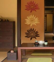 Flower Stencil Lotus Grande Sm - Reusable Stencils Better Than Wall Decals