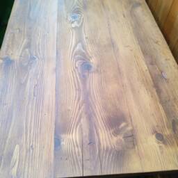 Rustic Wooden Desk/Table-Work From Home - Hairpin Leg Desk-Home Office-Industrial - Reclaimed Wood - thumbnail 3
