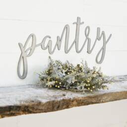 Metal Pantry Sign Modern Farmhouse Kitchen Wall Decor - thumbnail 1