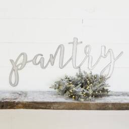 Metal Pantry Sign Modern Farmhouse Kitchen Wall Decor - thumbnail 3