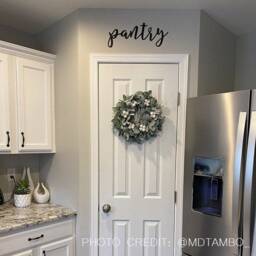 Metal Pantry Sign Modern Farmhouse Kitchen Wall Decor - thumbnail 2
