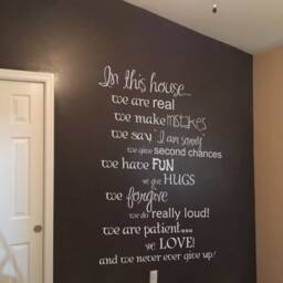 In This House Wall Quote Decal - Living Room Decal, Family Sticker, Rules Typography Quote- 178 - thumbnail 2