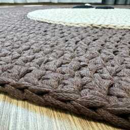 Teddy Bear Rug For Kid's Room, Play Mat Baby/Children, Crochet Nursery Carpet - thumbnail 4