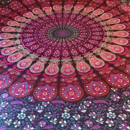 Purple Mandala Tapestry, Purple Wall Hanging, Bed Spread, Dorm Decor, Hippie Tapestry - thumbnail 2
