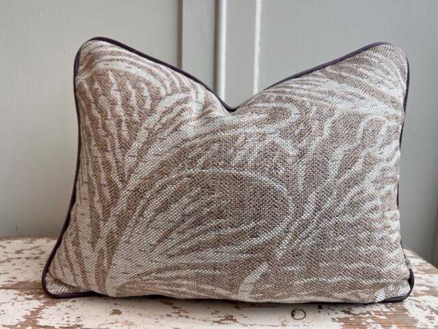 Cushions Made in Fermoie Savernake Linen Luxury Designer Decorative Pale Beige Cushion Pillow Throw Cover - image 1