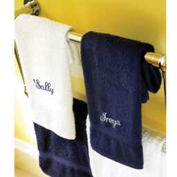 Personalised Towel With Name, Custom Embroidered Towels, Monogrammed Bath Face Towel, Hand - thumbnail 1
