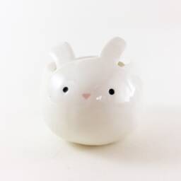 Ceramic Bunny Planter Kawaii Easter Rabbit Plant Pot - thumbnail 2