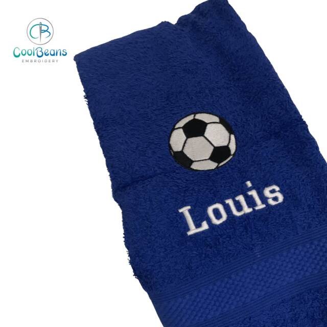 Football Towel - Personalised Face Cloth/Hand Bath - image 1