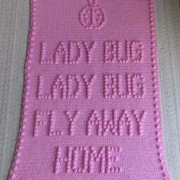Lady Bug Fly Away Home Crochet Baby Blanket Pattern - thumbnail 3