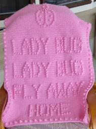 Lady Bug Fly Away Home Crochet Baby Blanket Pattern - thumbnail 1