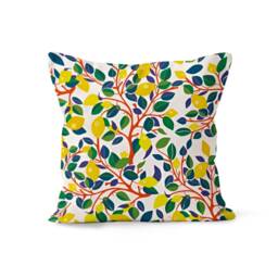 Lemon Citrus Yellow Cushion Cover, Grapefruit Lime Accent, Fresh Fruit Kitchen Decor Theme Pillow Case - thumbnail 4