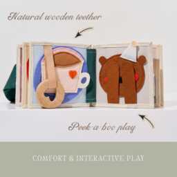 Felt Quiet Book For Babies Montessori Fine Motor Skills Toy - thumbnail 4