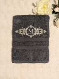 Personalised Embroidered Cotton Bath Towel - Monogrammed Luxury Soft - thumbnail 1
