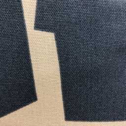Abstract Geometric Print Indigo Blue Cushion Cover 16 - thumbnail 2