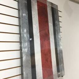Scarlet & Gray Impasto Art Cleveland Wall Decor - thumbnail 3