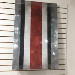 Scarlet & Gray Impasto Art Cleveland Wall Decor - thumbnail 2