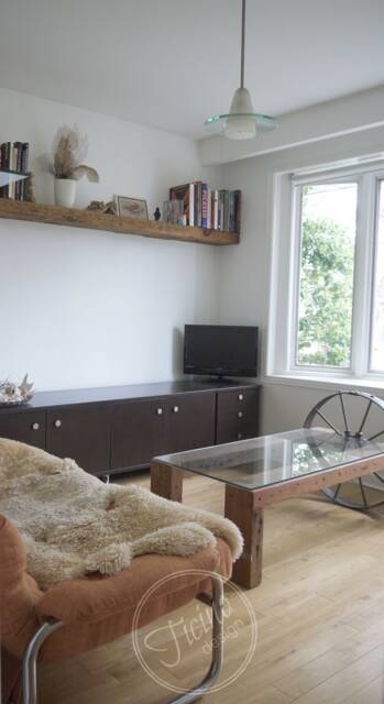 Reclaimed Barn Wood Coffee Table With Antique Farm Wheel - image 1