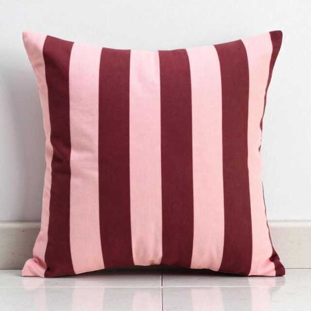 Bohemian Striped Linen Pillow Cover - Throw Home Decor - image 1