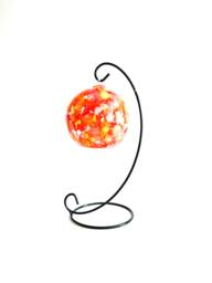Abstract Summer Colours Glass Candle Holder, Hand Painted, Home Decor
