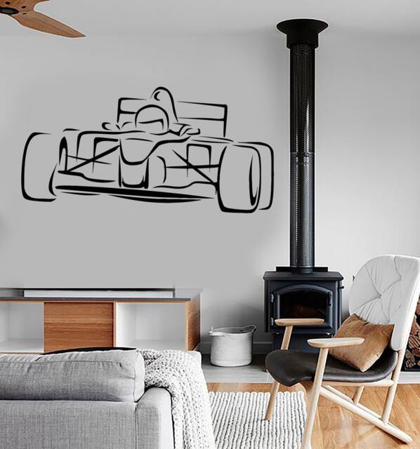 Wall Vinyl Decal Art Racing Karting Superkart Cool Vechicle Amazing Decor 1330Dz - image 1