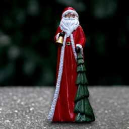 Concrete Santa Claus Statue Stone Christmas Decoration Handmade Father Figure Outdoor Winter Ornament Front Door Sculpture Gift
